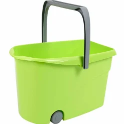 Gifi Nettoyage Et Entretien|Seau Wash Easy à roulettes Paul Masquin vert et gris