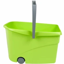 Gifi Nettoyage Et Entretien|Seau Wash Easy à roulettes Paul Masquin vert et gris