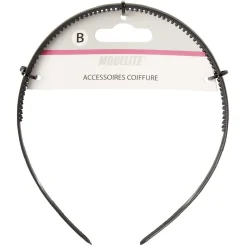 Gifi Beauté^Serre tête plastique fin noir mat