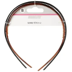 Gifi Beauté^Serre tête plastique fin x2