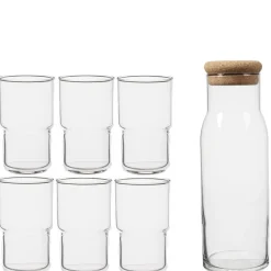 Gifi Service 7 pièces carafe et verre x6