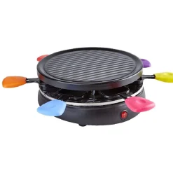 Gifi Service à raclette grill caquelon multicolore 6 personnes