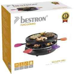 Gifi Service à raclette grill caquelon multicolore 6 personnes