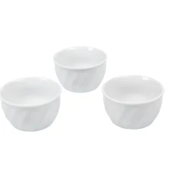 Gifi Service à tapas blanc 3 pièces