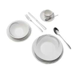 Gifi Service à vaisselle en porcelaine 48 pièces