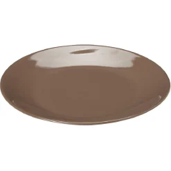 Gifi Service à vaisselle marron en faïence 18 pièces