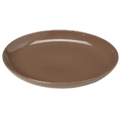 Gifi Service à vaisselle marron en faïence 18 pièces