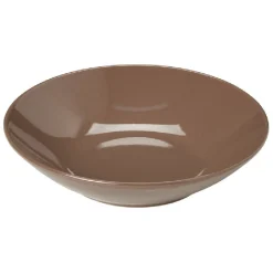 Gifi Service à vaisselle marron en faïence 18 pièces