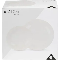 Gifi Service à vaisselle porcelaine 12 pièces