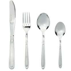 Gifi Service de table motif doré argenté pour 6 personnes