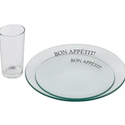 Gifi Service de vaisselle en verre Bon Appétit
