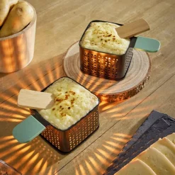 Gifi Service raclette à la bougie pour 2 personnes