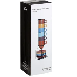 Gifi Nettoyage Et Entretien|Service tasse à café et soucoupe avec support x6