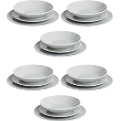 Gifi Service vaisselle 18 pièces céramique gris