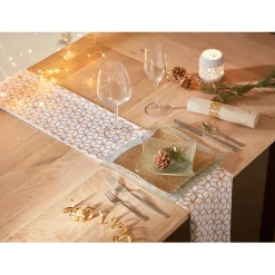 Gifi Service vaisselle doré transparent 18 pièces