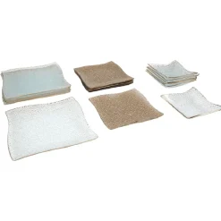 Gifi Service vaisselle doré transparent 18 pièces