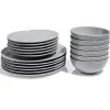 Gifi Service vaisselle gris 18pcs