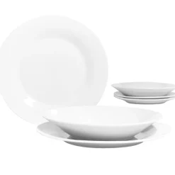 Gifi Service vaisselle porcelaine blanche