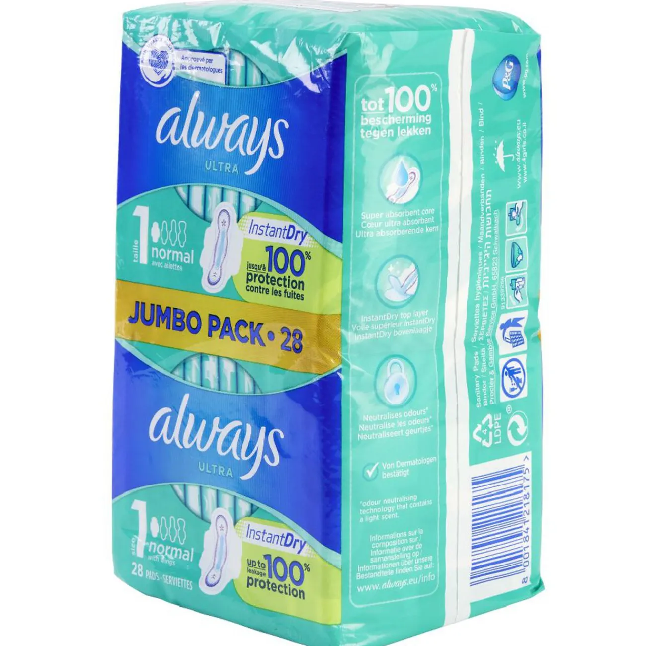 Gifi Bien-Être^Serviette hygiénique x28 ALWAYS Normal