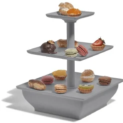 Gifi Serviteur 3 niveaux gris anthracite