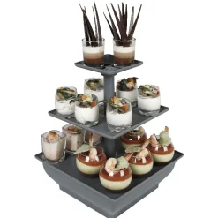 Gifi Serviteur 3 niveaux gris anthracite