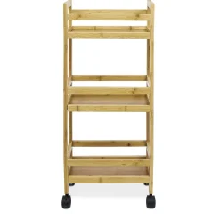 Gifi Aménagement Salle De Bain^Serviteur bambou 3 niveaux