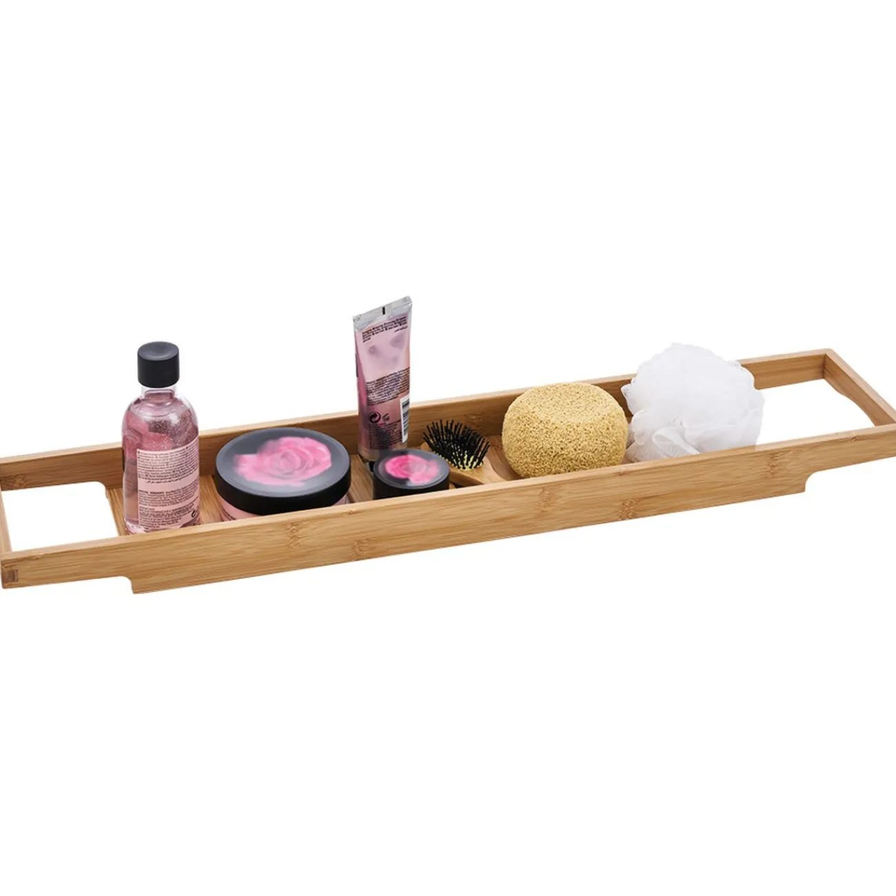 Gifi Equipement Douche^Serviteur de baignoire en bambou