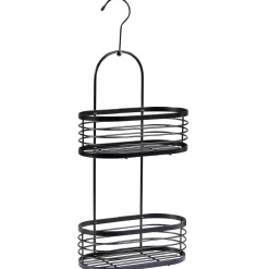 Gifi Equipement Douche^Serviteur de douche 2 niveaux métal noir