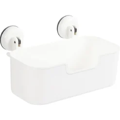 Gifi Equipement Douche^Serviteur de douche blanc fixation ventouses