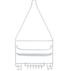 Gifi Equipement Douche^Serviteur de douche métal blanc