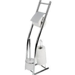 Gifi Equipement Wc^Serviteur papier WC avec brosse gris