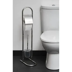 Gifi Aménagement Salle De Bain^Serviteur papier WC avec brosse