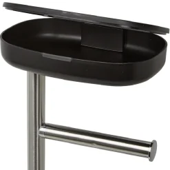 Gifi Equipement Wc^Serviteur WC 3 en 1 avec brosse dérouleur et support compartimenté