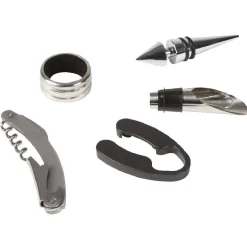 Gifi Set accessoires vin en forme de bouteille