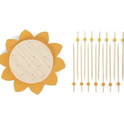 Gifi Set apéritif en forme de tournesol 14 pics