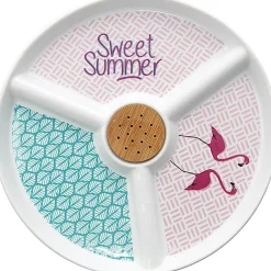 Gifi Set apéritif porcelaine design flamant rose