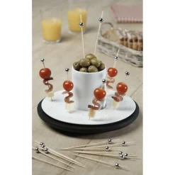 Gifi Set apéritif tournant noir et blanc 24pcs