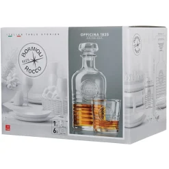 Gifi Set carafe et 6 verres à rhum Bormioli Rocco