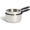 Gifi Set casserole inox x2 - Ø16cm et Ø18cm
