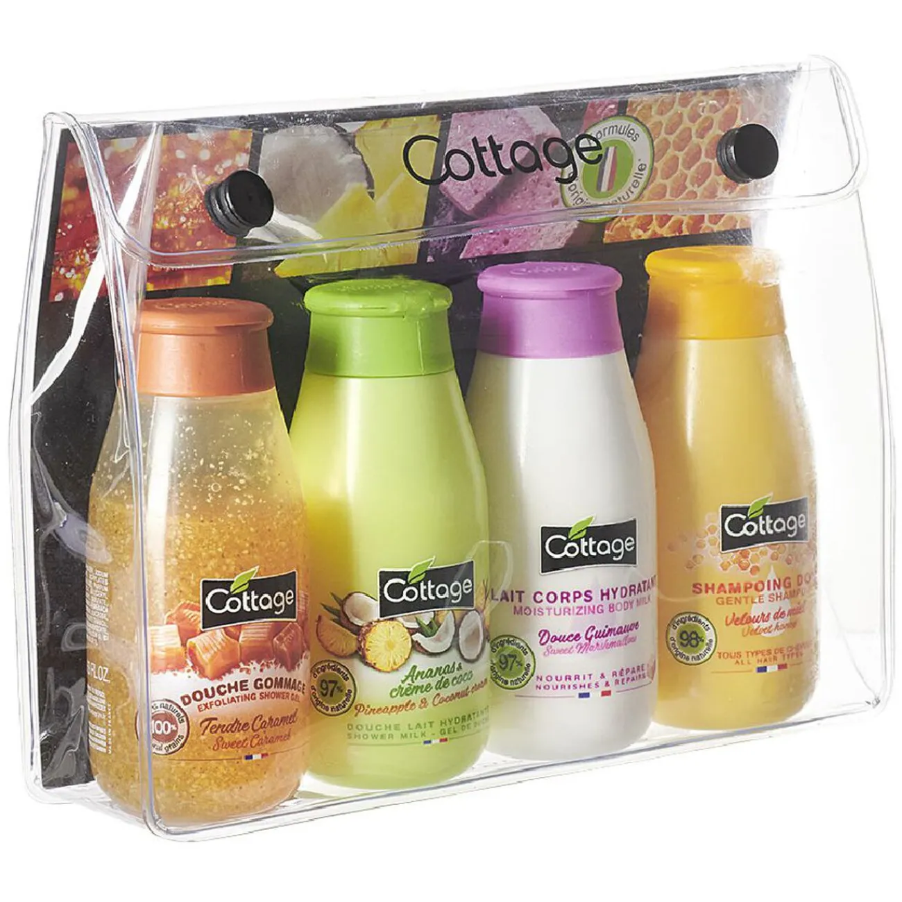 Gifi Bien-Être^Set Cottage de voyage soin pour le corps x4