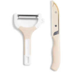 Gifi Set couteau et éplucheur inox et plastique - 3 modèles