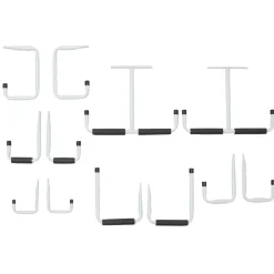 Gifi Rangement|Set crochets bricolage blancs x12