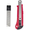 Gifi Outils Bricolage^Set cutter 18 mm avec 10 lames rouge et noir