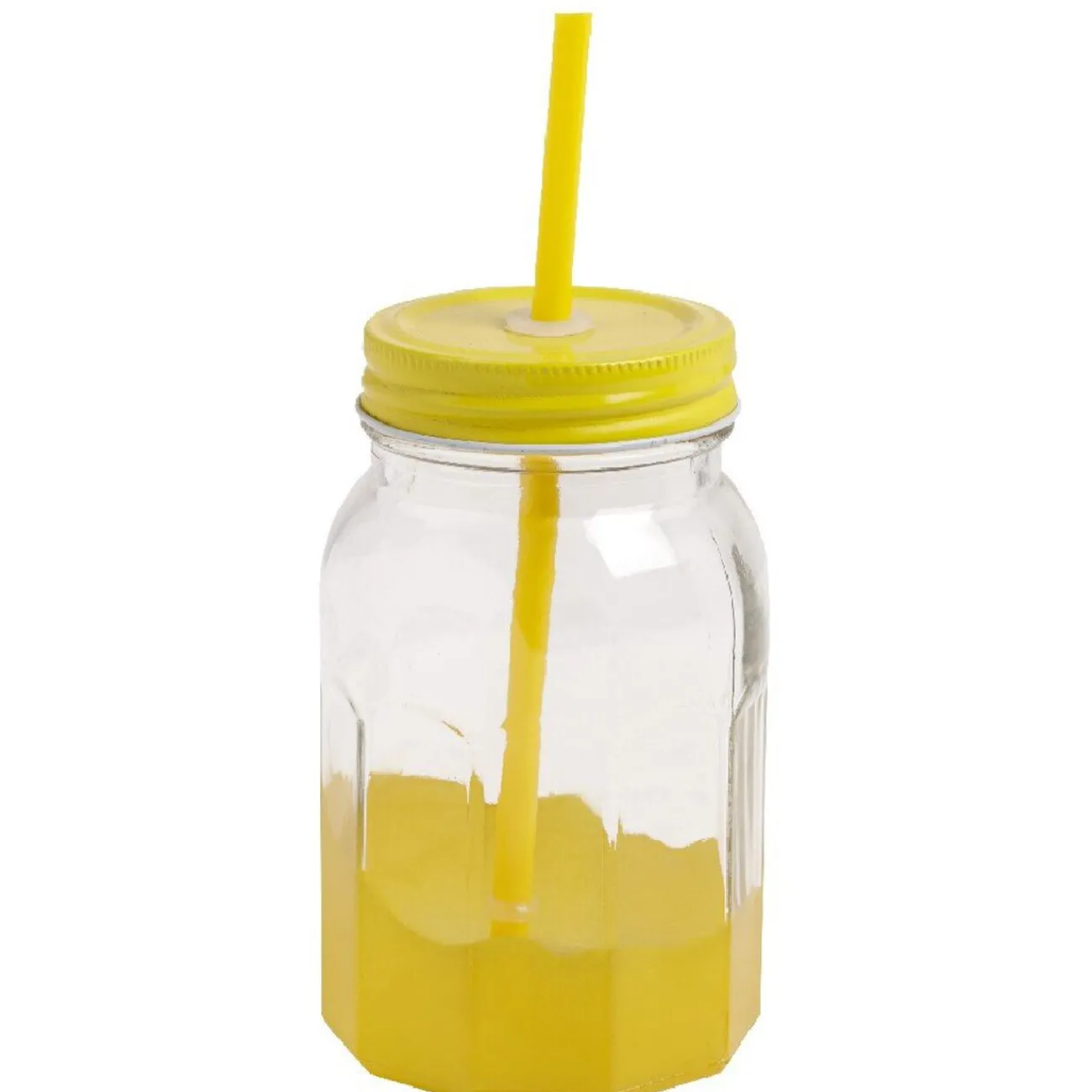 Gifi Set de 6 bocaux et pailles multicolores