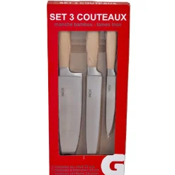 Gifi Set de 3 couteaux de cuisine