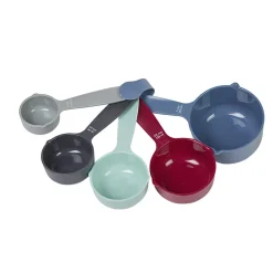 Gifi Set de 5 cuillères-mesure en acrylique multicolore