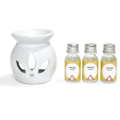 Gifi Bien-Être^Set de brûleur et 3 huiles essentielles - 4 parfums
