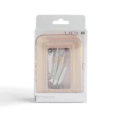 Gifi Beauté^Set manucure 5 pièces avec trousse iridescente - 4 modèles