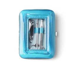 Gifi Beauté^Set manucure 5 pièces avec trousse iridescente - 4 modèles