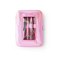 Gifi Beauté^Set manucure 5 pièces avec trousse iridescente - 4 modèles